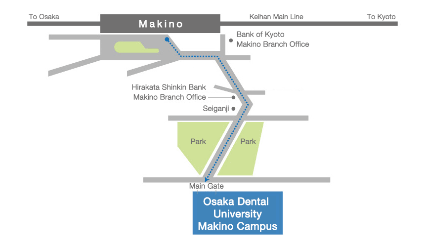Kuzuha Campus Access Map