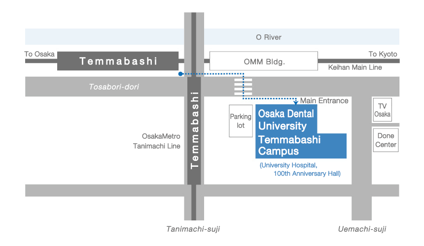 Temmabashi Campus Access Map