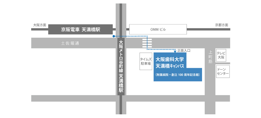天満橋キャンパス地図